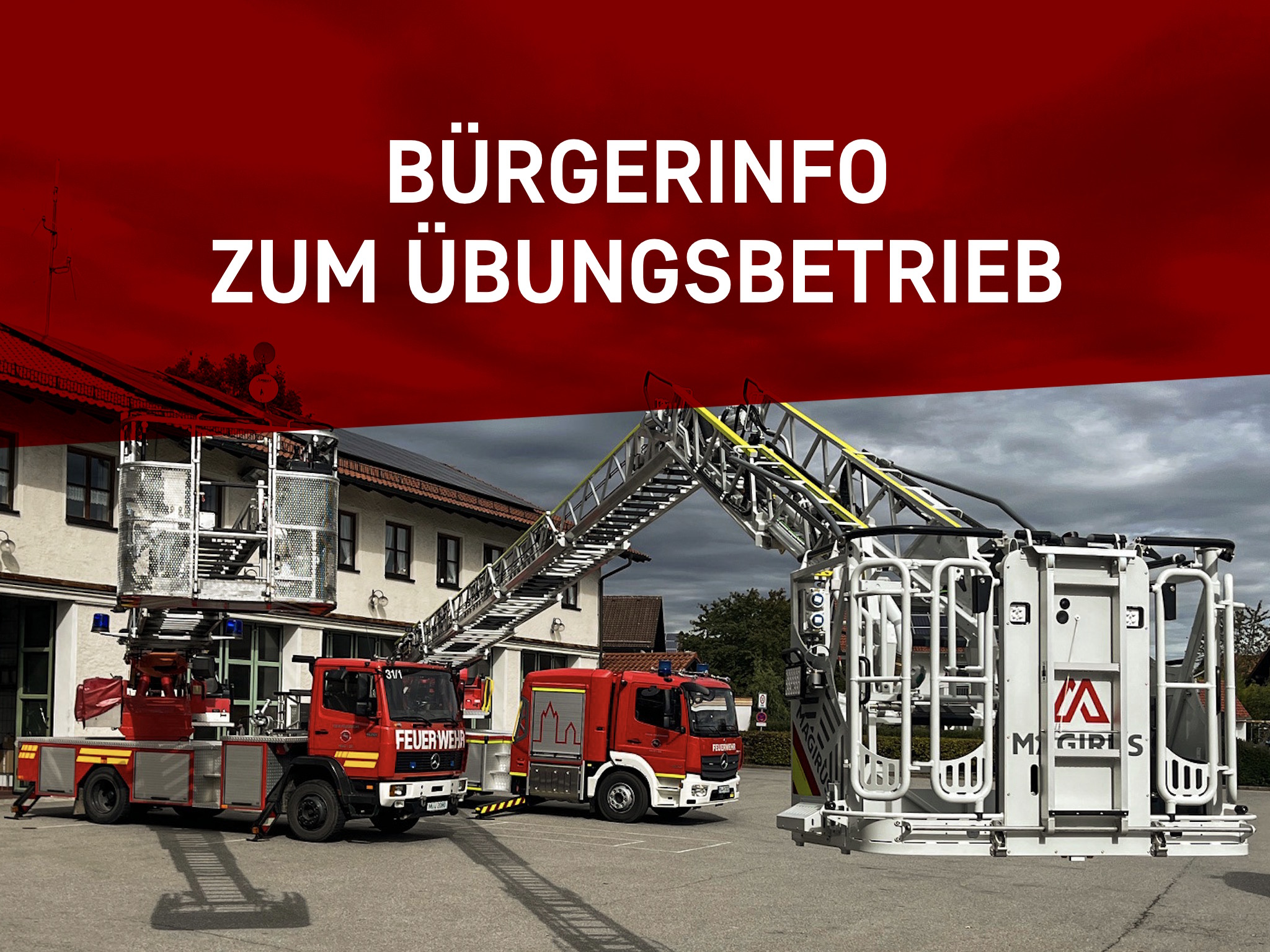 Bürgerinformation zum Übungsbetrieb der Feuerwehr Haag